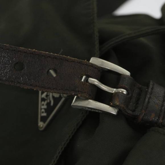 PRADA Backpack Nylon Khaki Auth 57050 - Picture 9 of 16